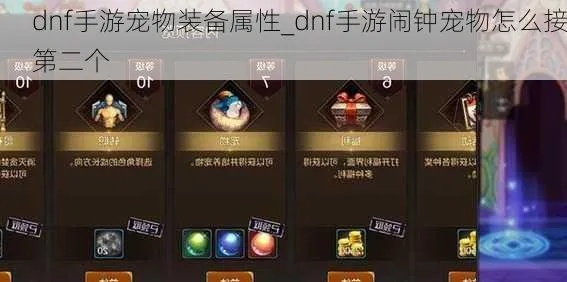 dnf手游怎么合宠物装备-dnf宠物装备合成指南