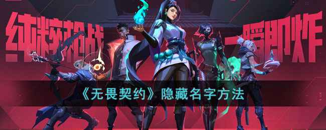 《无畏契约》怎么隐藏名字