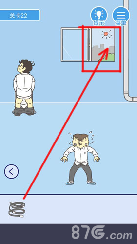 《我要翘课》第22关通关秘籍：图文详解皮带绑窗跳脱险