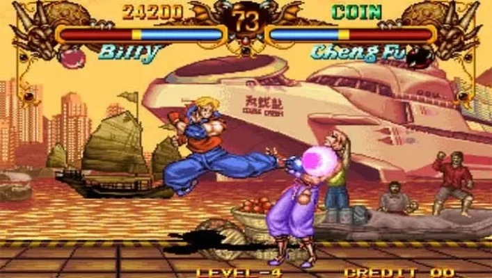 街机双截龙格斗金手指版-双截龙金手指格斗版