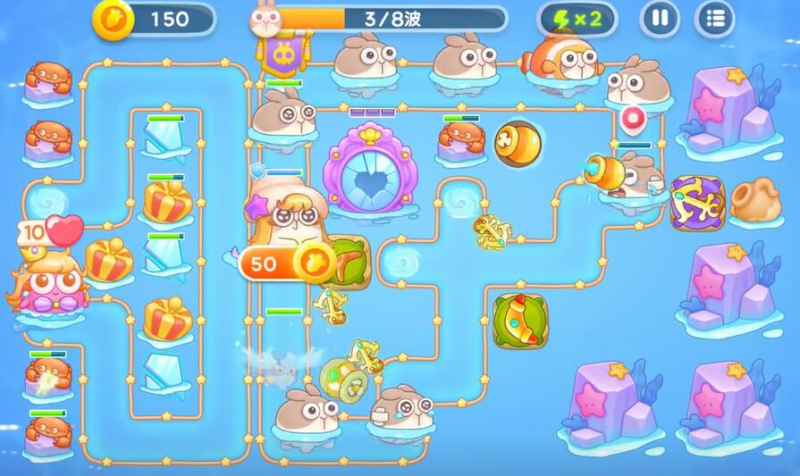 保卫萝卜4海的闺女第44关通关秘籍