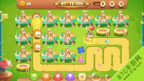 保卫萝卜3游乐场第53关通关心得：章鱼与冰锥的巧妙搭配