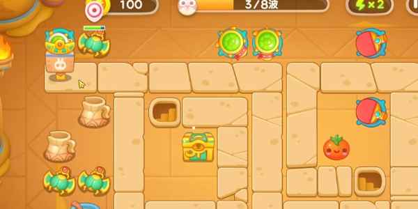 保卫萝卜4法老归来第55关通关秘籍