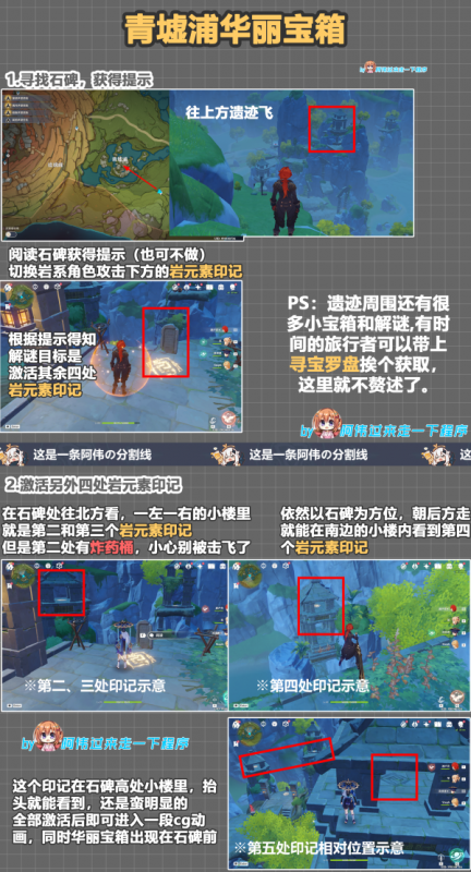 原神无名宝藏遁玉陵灵矩关青墟浦全攻略