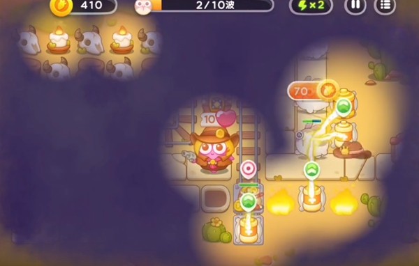 保卫萝卜4波仔很忙第36关通关攻略：正电塔集中火力策略