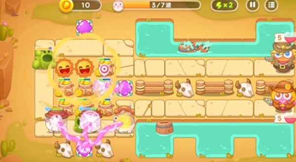 保卫萝卜4波仔很忙第四关通关心得：魔球与雷达的巧妙布局