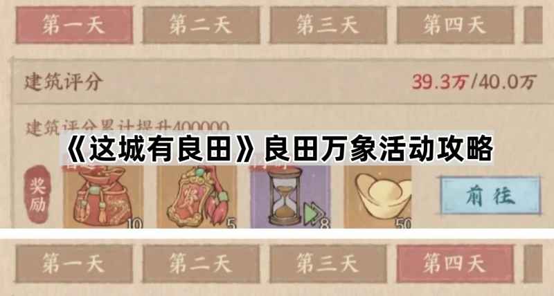 《这城有良田》良田万象活动全攻略：任务解析与奖励领取指南