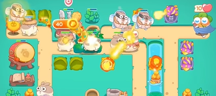 保卫萝卜4秋天的第一杯奶茶第7关通关攻略：回旋镖+燃烧瓶组合详解