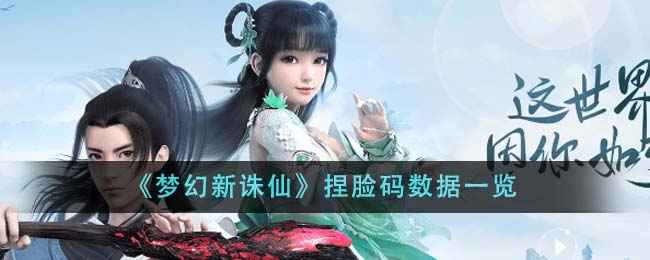 《梦幻新诛仙》捏脸码数据分享与使用指南