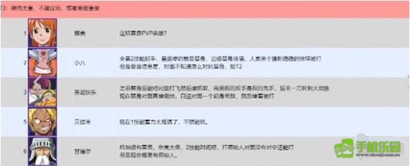 《航海王壮志雄心》PVP强度排行：从T0到T3角色全解析