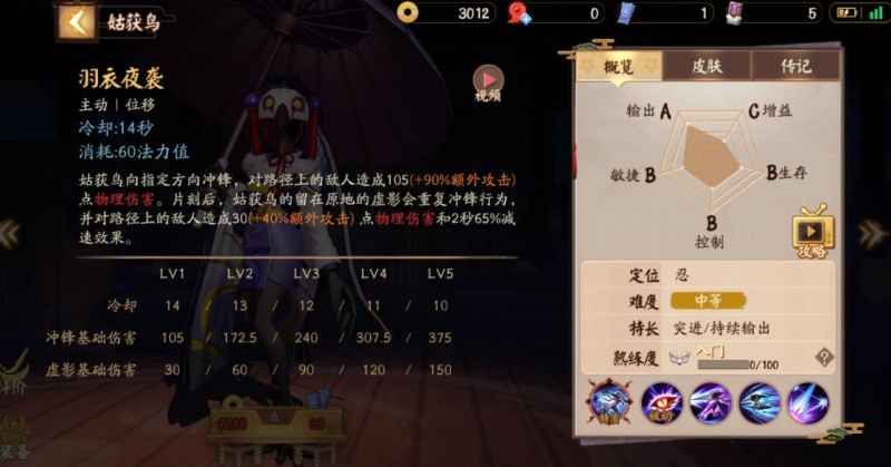 决战平安京姑获鸟玩法全解析