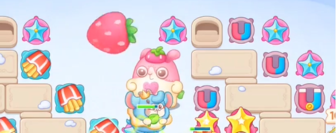 保卫萝卜4胡桃夹子第39关通关攻略：五角星与吸铁石协同防守