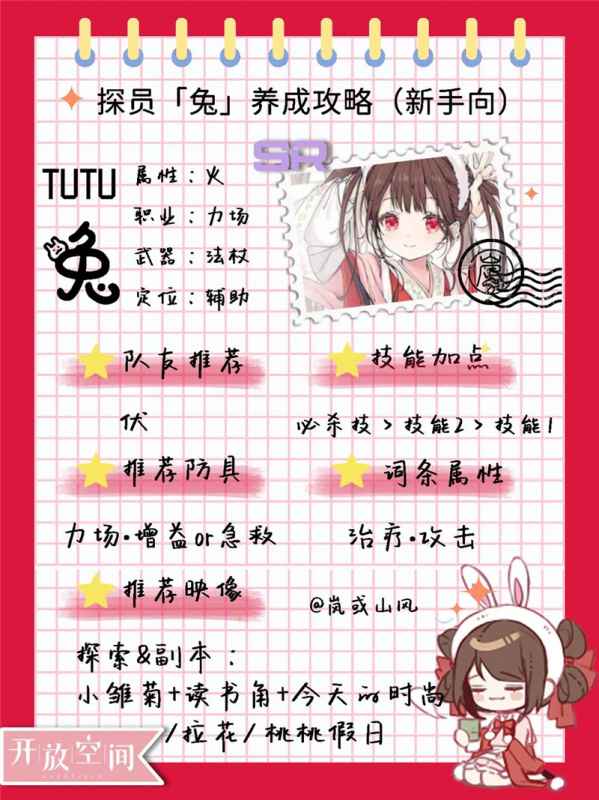 开放空间探员兔的养成心得
