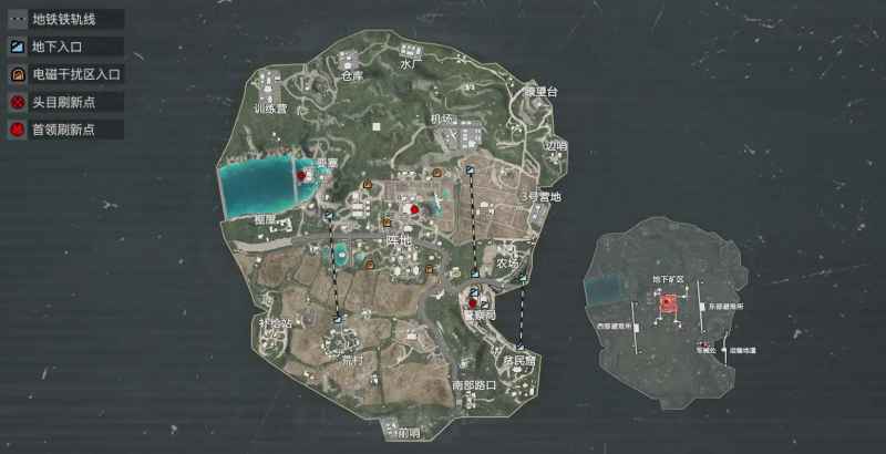 和平精英地铁逃生金库全图鉴：位置与钥匙卡颜色详解