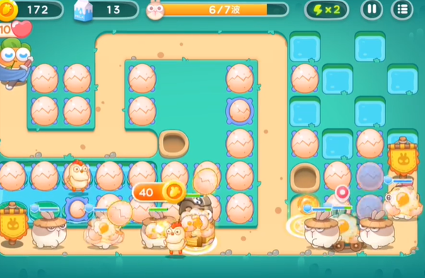 保卫萝卜4秋天的第一杯奶茶第11关攻略：蛋壳炮塔通关技巧