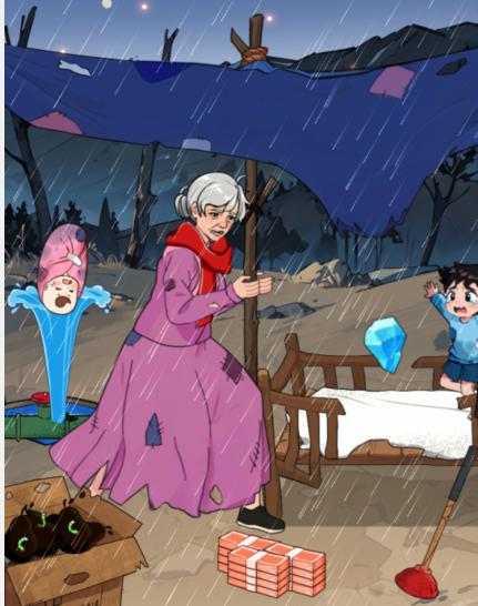 就我眼神好破屋避雨通关全解