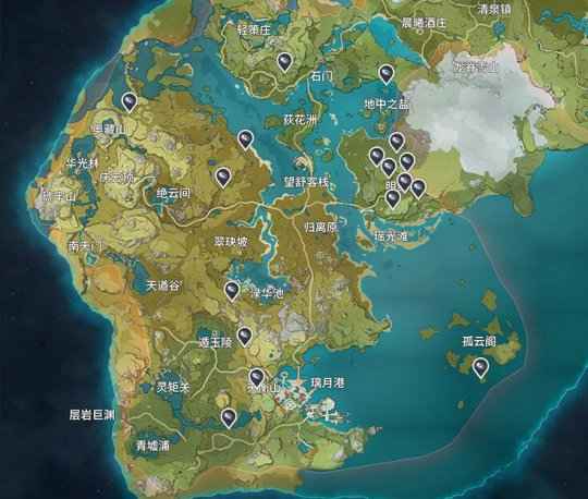 原神夜珀石怎么找全攻略