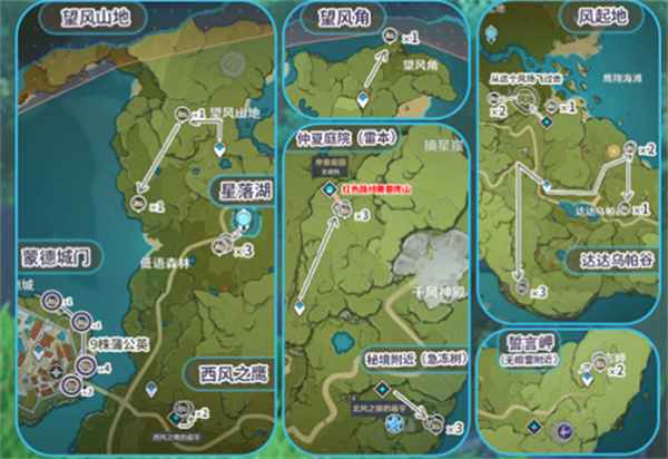 原神2.3蒲公英籽怎么找全攻略