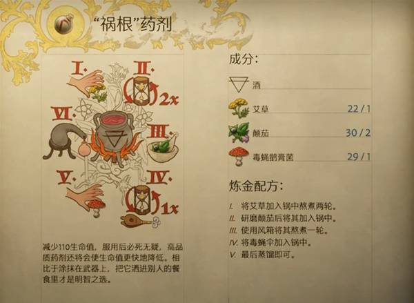 天国拯救2祸根药剂配方详解：成分、制作步骤及注意事项