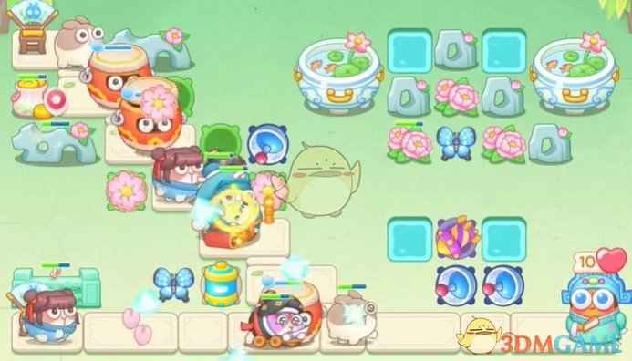 保卫萝卜4梁波波与祝秋秋第54关通关心得：怪多路长？炮塔道具这样用就对了！