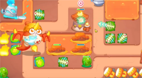 保卫萝卜4饿龙传说第60关通关攻略详解