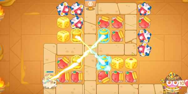 保卫萝卜4法老归来第47关通关攻略：关键在于早开机关，合理配置炮塔