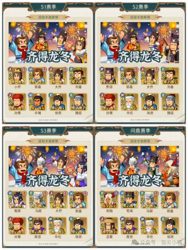 指尖无双龙冬卡池核心分析：限定名将虽少但优质，理性抽卡享受游戏