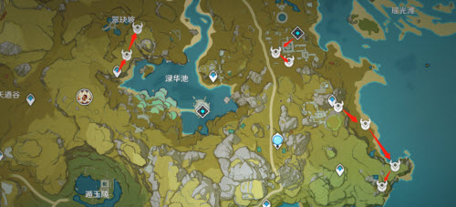 原神幽灯蕈刷取攻略：鹤观岛与盗宝团路线详解