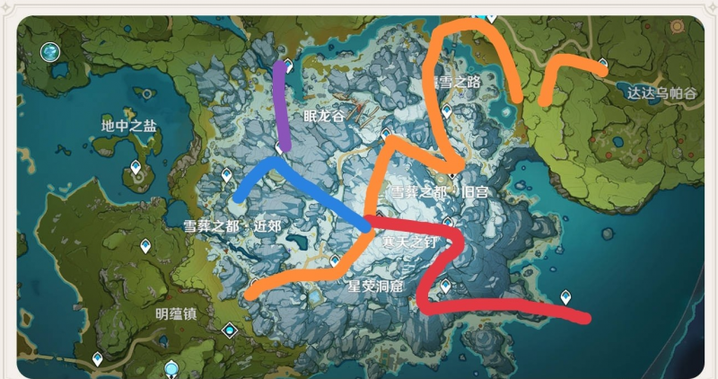原神覆雪之路传送点解锁全攻略