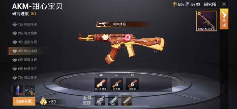 和平精英AKM甜心宝贝7级研究花费明细解析