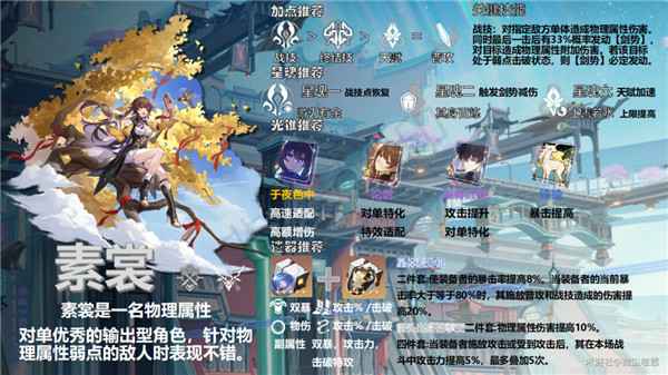崩坏星穹铁道素裳培养攻略：物理输出核心技巧与养成指南
