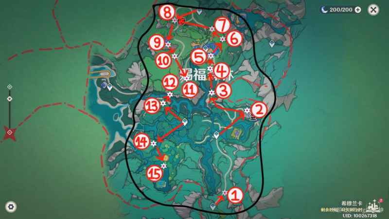 原神赐福森林欢声之羽全收集攻略:希穆兰卡地图45飞羽位置详解