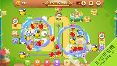 保卫萝卜3游乐场爬梯第10关通关攻略：拳套与月亮组合的胜利之道