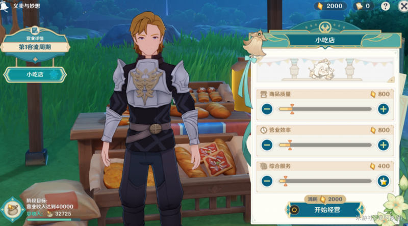 原神义卖小站10个客流周期营业资金分配全攻略