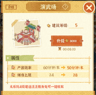 《某某朝的女子乐坊》徵音律演武场城建全解析