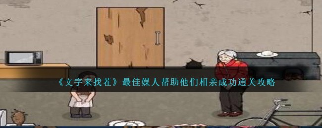 文字来找茬最佳媒人通关攻略：如何帮助男女主相亲成功