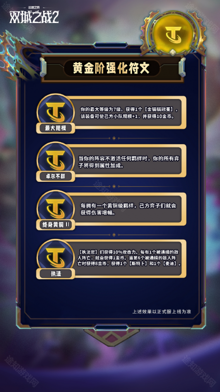 云顶之弈S13黄金阶强化符文全解析：52个新符文效果详解与使用技巧