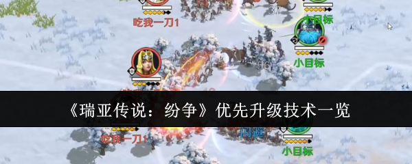 《瑞亚传说纷争》升级策略：如何优化技术优先级？