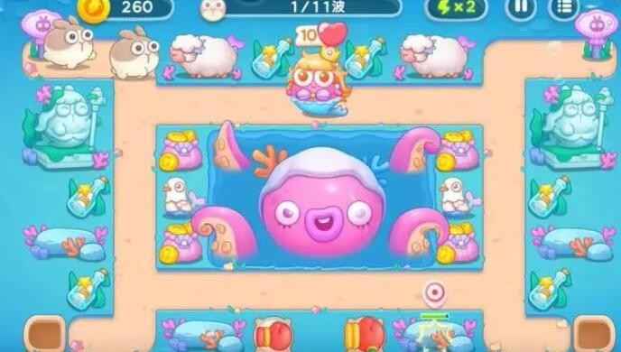 保卫萝卜4海的闺女第120关通关全攻略