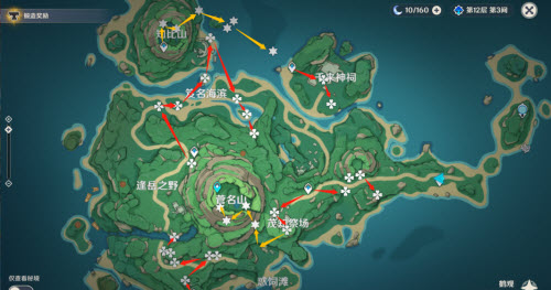 原神幽灯蕈刷取攻略：鹤观岛与盗宝团路线详解