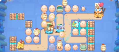 保卫萝卜4万圣奇妙夜第一关通关攻略：蛋壳与寒冰炮的协同之道