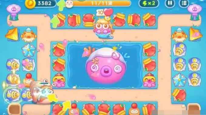 保卫萝卜4海的闺女第120关通关全攻略