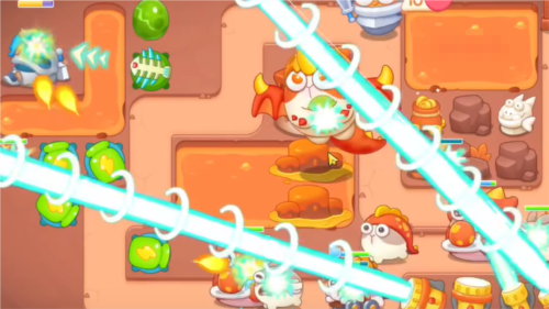 保卫萝卜4饿龙传说第60关通关攻略详解