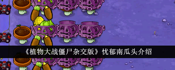 忧郁南瓜头深度评测：植物大战僵尸杂交版中的独特战士