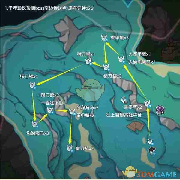 原神异海凝珠采集路线全攻略
