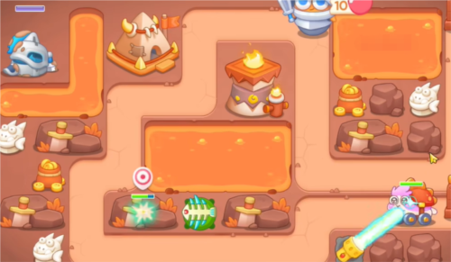 保卫萝卜4饿龙传说第60关通关攻略详解