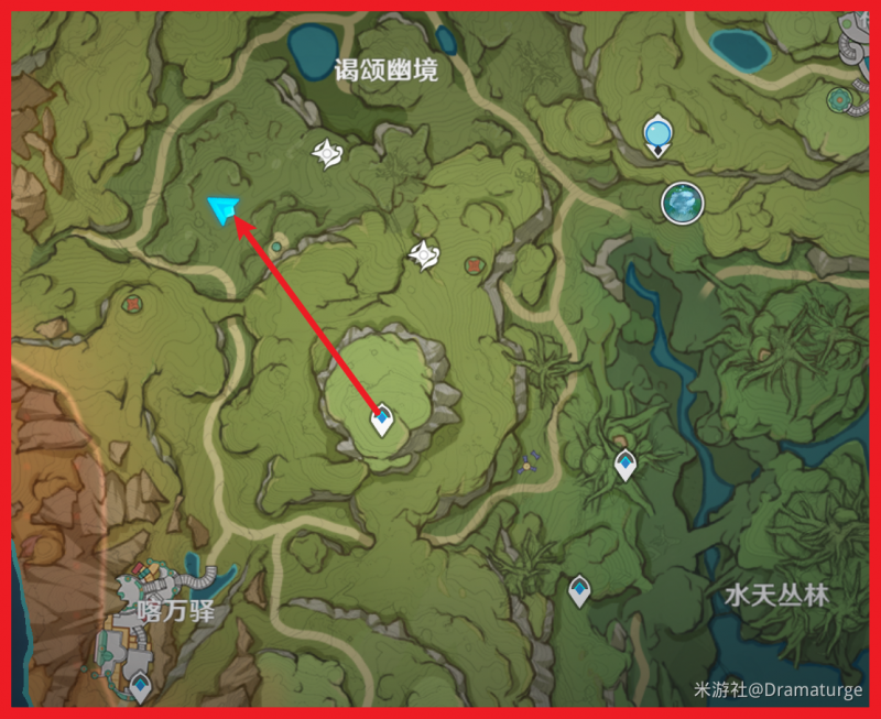 原神水天供书森林苗圃寻找攻略