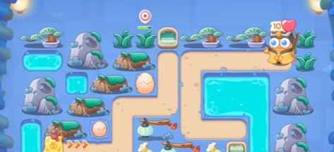 保卫萝卜4万圣奇妙夜第一关通关攻略：蛋壳与寒冰炮的协同之道