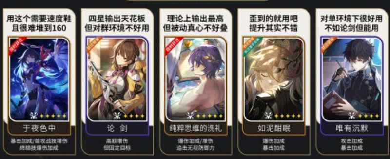 崩坏星穹铁道巡猎三月七光锥怎么选