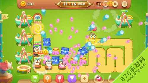 保卫萝卜3游乐场第53关通关心得：章鱼与冰锥的巧妙搭配